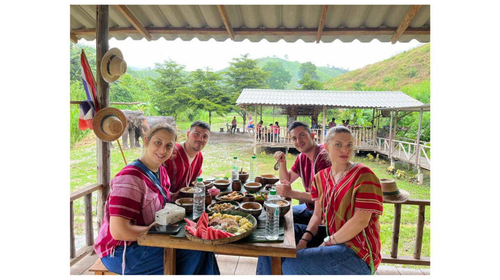 Lunch at the elephant camp, included in the programme