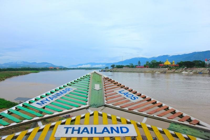 The Golden Triangle where Thailand, Laos and Myanmar meet